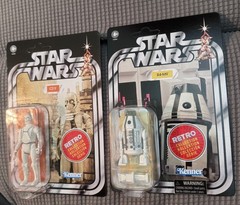 Star Wars Retro Collection CZ-3 & R4-M9 New On Card Target Exclusive Unpunched