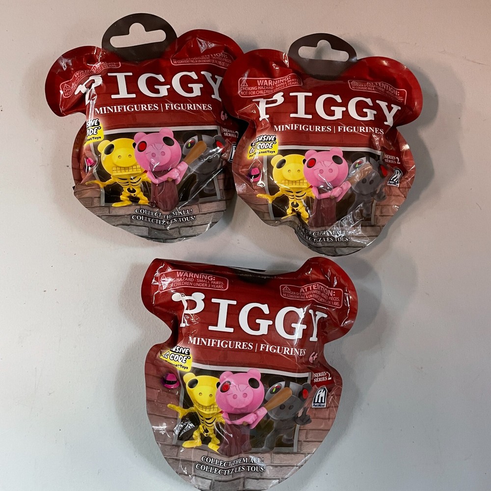 3x PIGGY SERIES 2 ROBLOX 3-INCH MINI FIGURE MYSTERY PACK WITH EXCLUSIVE DLC CODE