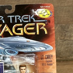 Star Trek Voyager Lieutenant Carey Action Figure 1996 Playmates New Sealed