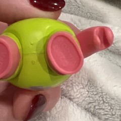 Spongebob 2012 Patrick Star Sonic Push Button Pop Out Tongue Figure