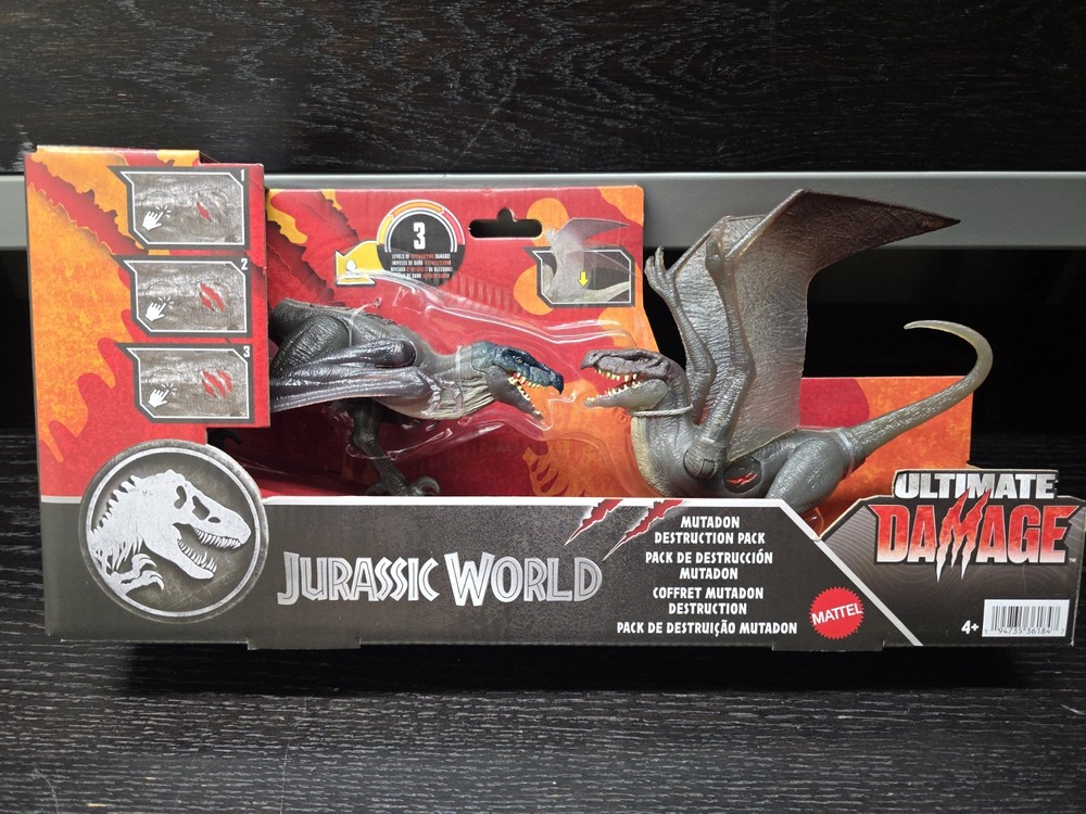 Jurassic World Ultimate Damage Mutadon Destruction Pack 2-Pack Figures Mattel