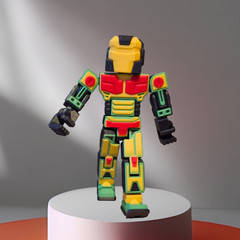 Articulated BlockBot A01, BlockBot S01, Big Robot, 3D Printed
