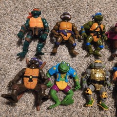 Vintage TMNT Action Figure Lot Of 18 (See Description)