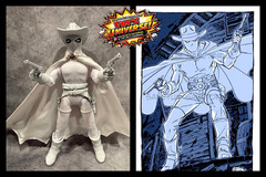 Custom 8″ Mego Scale Ghost Rider Carter Slade Complete Action Figure with Box