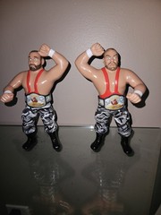 CUSTOM LJN WWF WWE THE SHEEPHERDERS BUSHWHAKERS WRESTLING FIGURES BIG RUBBER