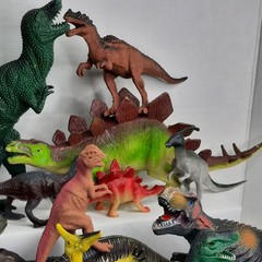 Dinosaur Action Figures Lot Jurassic Bundle Collection Toy Set Junk Drawer VTG.