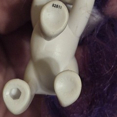 MLP Rarity Unicorn Figure Lot of 2 G4 Standard & Action Pose Variant Pair