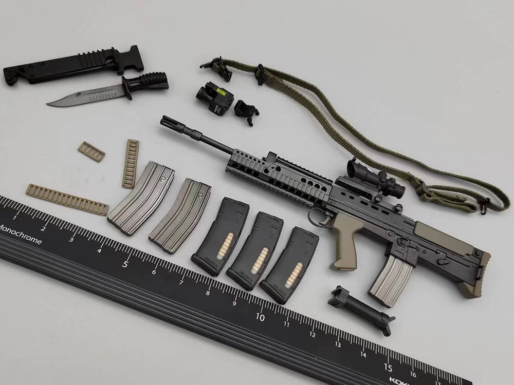DAMTOYS DAM 78023 1/6 Scale British Royal Marines Commando L85A2 Rifle Set Model