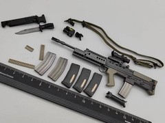 DAMTOYS DAM 78023 1/6 Scale British Royal Marines Commando L85A2 Rifle Set Model