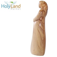 The Helper in Childbirth – Mary Pregnant Carrying Jesus in Womb -Olive Wood 8 In