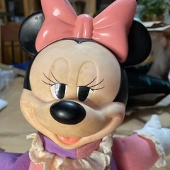 VTG Disney Mattel Huglight Minnie Sleepytime Friend Mattel Rubber Face Untested