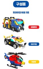 Miniforce Animal Tron TRICOP Space Police 3-Integration Transforming Robot Car