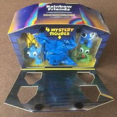 Rainbow Friends Blues Castle 8-Pack Blue Green Cyan Yellow+4 Mystery Figures 2.5