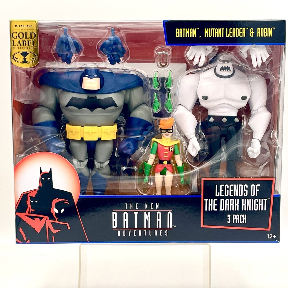 Mcfarlane Toys Legends Of The Dark Knight 3 Pack Batman, Robin, & Mutant Leader
