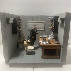 action figure diorama 1:12 Made From Styrofoam, Wooden And Plastic Parts