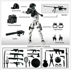 Dummy13 Special Forces Action Figure 3D Printed Military Soldier Model Toy Boys