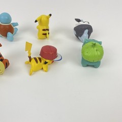 Pokemon Mixed Figures Pikachu Squirtle Bulbasaur Lot of 8 Loose