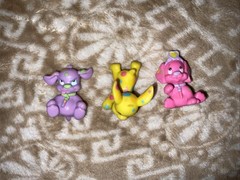 Soft Spots Yellow Pink Purple Puppy Dogs Replacement Figures
