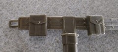 1960’s Auth/Orig Marx Johnny West Stony Paratrooper Cartridge Belt w/Scabbard