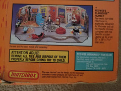 Pee-Wee Herman doll 18″ copyright 1987 in original packaging – fair condition