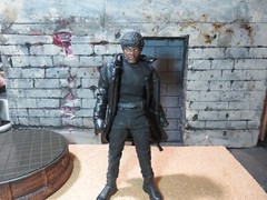 Custom painted head for Pulp Fiction’s “Jules” (Sam L Jackson) 1/12 kit bash