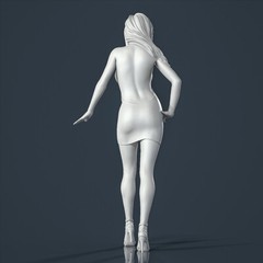 Unpainted resin figurine. Beautiful woman girl 1/18 1/24 1/43 1/32