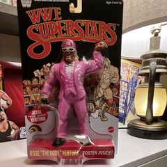 Mattel WWE Superstars Jesse “The Body” Ventura Action Figure w/ Poster Age 6+