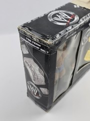 WWE Batista & Rey Mysterio Tag Team Championship Belt Figure Set New -torn pack