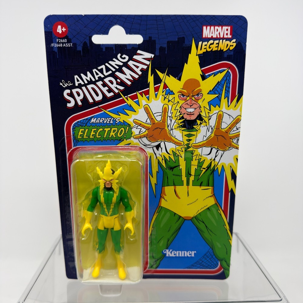 Electro Amazing Spider-Man Marvel Legends 3.75″ Retro Hasbro Kenner Figure