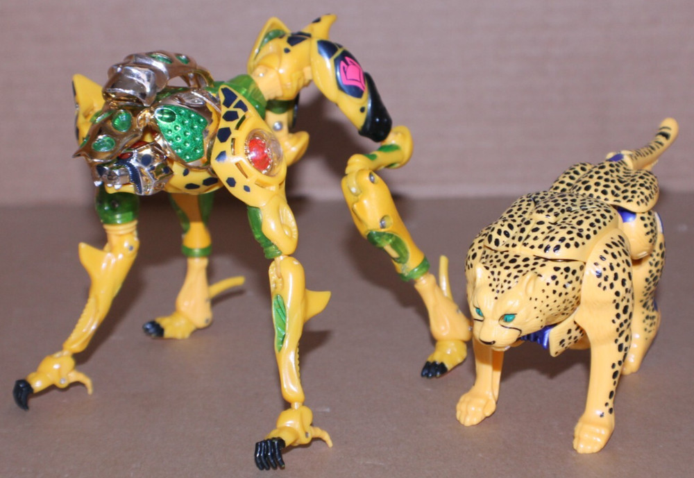 USED / LOOSE / Lot of 2 CHEETOR Transformer Beast Wars BEAST MACHINE and Deluxe