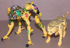 USED / LOOSE / Lot of 2 CHEETOR Transformer Beast Wars BEAST MACHINE and Deluxe