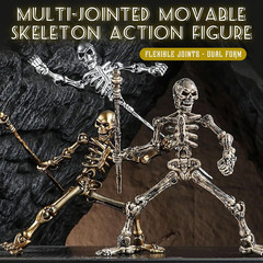 6 Pack T13 Action Figures Set, Skeleton Action Figure, Dummy 13, Titan 13 Mini S