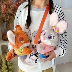 Plush Character Backpack Inspired by Zootopia Judy Nick Cute Kids Gift