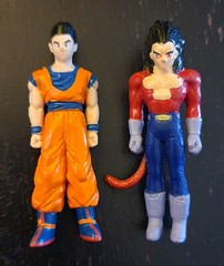 Dragon Ball GT DBZ Mini Figures Panini BS/STA 1996 SS4 Vegeta & Gohan RARE