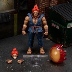 Jada Toys Street Fighter II Akuma Action Figure 1:12 Scale, 6″ Tall