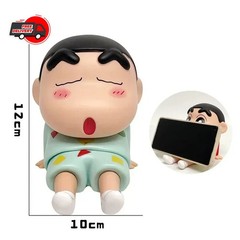 Crayon Shin-Chan Phone Holder Cute Anime Figure Stand Desktop Ornament Doll Gift