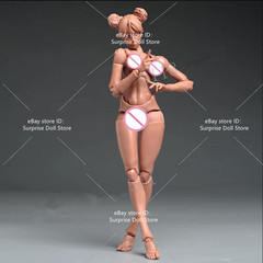 Romankey x COWL 1:12 Suntan Skin Super Jointed Female Head Body 6″ Figure Toys