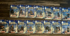 Hasbro Star Wars Action Figures 2002-04 Blue Card Series, Lot Of 24, NEW