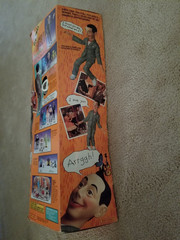 Pee-Wee Herman doll 18″ copyright 1987 in original packaging – fair condition