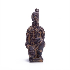 Antique Reproduction Qin Dynasty Terra cotta Warrior Collectible Statuette Sm…