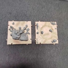 Playtime Pals 2001 Desert Terrain Diorama Base Set Action Figure Toy