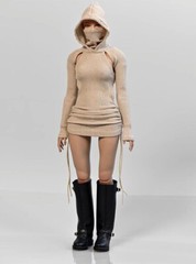 1/6 Hoodie sweater dress for 12″ female Rey figure phicen Hot Toys worldbox❶USA❶