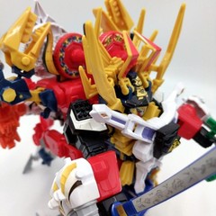 BANDAI Mini pla Megazord Power Rangers Samurai Super Sentai Shinkenger Haoh set