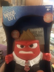 Disney Pixar Inside Out Anger Talking Figure TOMY 2015 – Flames Pop Out – NEW