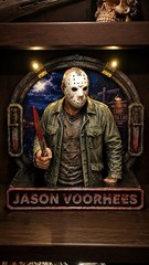 Jason Voorhees Multicolor Figure w/ Machete, Light-Up Display costume 3D print