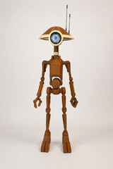 Life-Size Pit Droid Replica w LED eye | 3D Printed Star Wars Prop Display Model