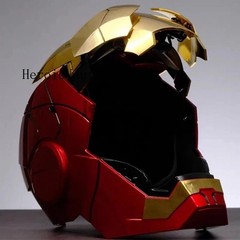 AUTOKING Iron Man Marve MK5 Helmet Jarvis Voice-control Open-close Light Mask