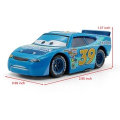 2PCS Disney Pixar Cars No.39 View Zeen Hauler Truck Die-cast Model Toy Xmas Gift