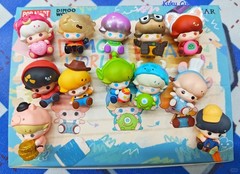 A Set Of 12pcs Authentic Dimoo World X Pixar Series Mini Figure Blind Box Sealed