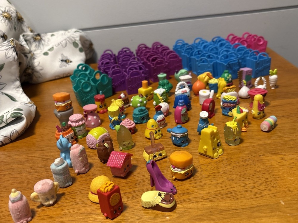 Shopkins Lot 90 Pieces Multiple Seasons Figures Toys Mixed Collection